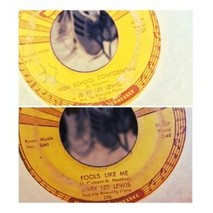 A Vintage Jerry Lee Lewis 45 Record